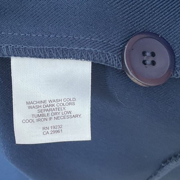 Alfred Dunner Blue Blazer Classic Suit Jacket Women 16 Polyester 2 Button Close - Picture 4 of 6